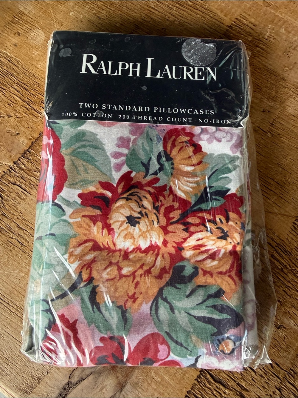 Ralph Lauren Vintage Allison 100% Cotton Pillowcases - Multicolor Floral Print